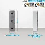 Universele LED Snoerdimmer | RVS Wit | 0.3-50 Watt | ION INDUSTRIES