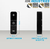 Universele LED Snoerdimmer | RVS Zwart | 0.3-50 Watt | ION INDUSTRIES