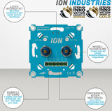 DUO LED Dimmer | Mat Witte Afdekplaat | 2x0.3-200 Watt | ION INDUSTRIES