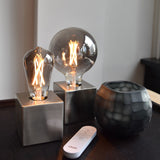 Calex Smart LED Filament Smokey Globe-lamp G125 E27 220-240V 7W 400lm 1800-3000K,  Golden cap, energy label A