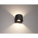LED Wandlamp - Denver - Zwart - 6W - IP65 - Dimbaar - 3000K
