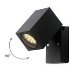 Buitenverlichting kantelbaar wandarmatuur met 1xGU10 fitting