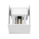 LED wandlamp Kansas Wit 2x3 Watt 3000K Dimbaar tweezijdig oplichtend Kubus IP65