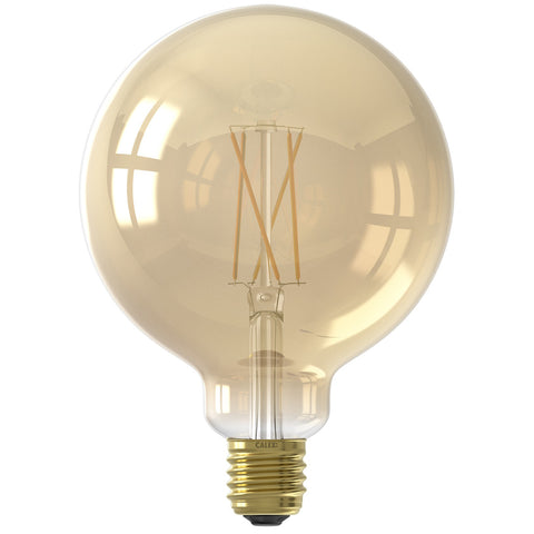 Calex Smart LED Filament Gold Globe-lamp G125 E27 220-240V 7W 806lm 1800-3000K, energy label A++