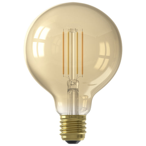 Calex Smart LED Filament Gold Globe-lamp G95 E27 220-240V 7W 806lm 1800-3000K, energy label A++