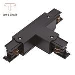 Led Railverlichting - Koppelstuk - T-vorm Links 1 - Zwart